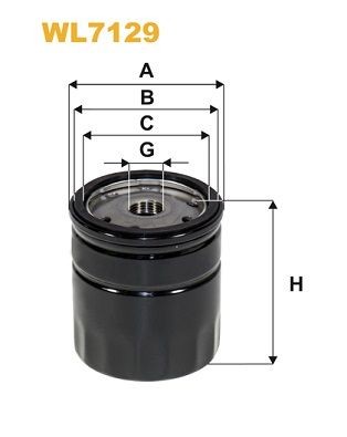 WIX FILTERS Oil filter Article number: WL7129 cheaply