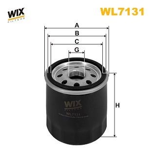WIX FILTERS Oil filter Article number: WL7131 cheaply