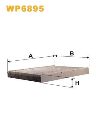 WIX FILTERS Pollenfilter Varenummer: WP6895 billige