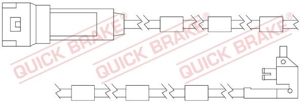 KAWE Warning Contact Set, brake pad wear Article number: WS0125A cheaply