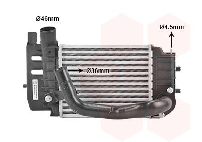 VAN WEZEL Intercooler Article number: 53004361 cheaply