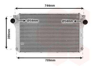 VAN WEZEL Intercooler Article number: 53004362 cheaply