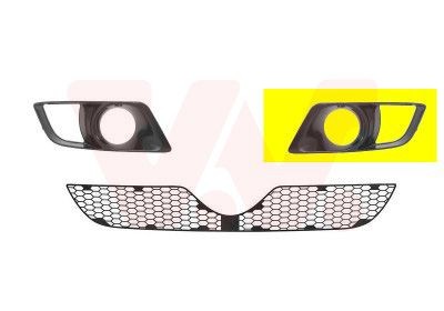 VAN WEZEL Bumper grill Article number: 0159593 cheaply