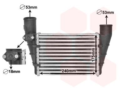 VAN WEZEL Intercooler Article number: 03004112 cheaply