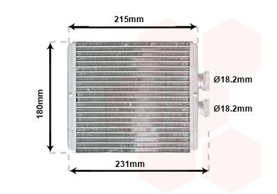 VAN WEZEL Heater matrix Article number: 03006198 cheaply