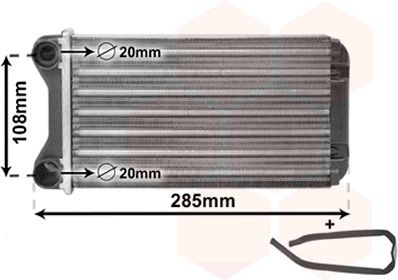 VAN WEZEL Heater matrix Article number: 03006223 cheaply