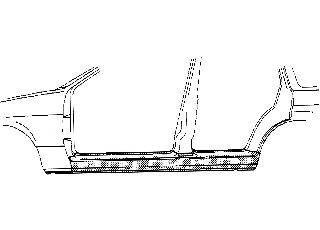 VAN WEZEL Rocker panel Article number: 0323103 cheaply