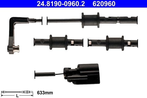 ATE Brake pad wear sensor Article number: 24.8190-0960.2 cheaply