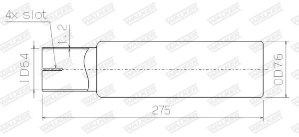 WALKER Exhaust tip Article number: 32089 cheaply