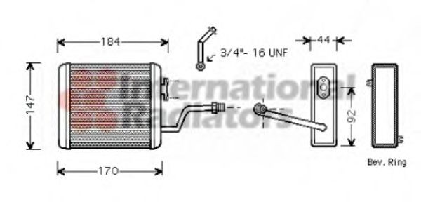 VAN WEZEL Heater matrix Article number: 06006258 cheaply
