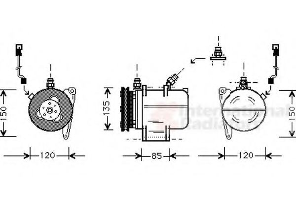 VAN WEZEL Kliimakompressor Artikli number: 0600K016 soodsalt