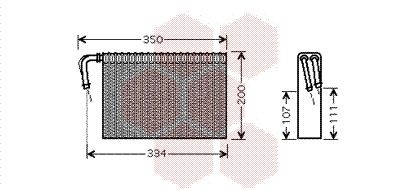 VAN WEZEL Air conditioning evaporator Article number: 0600V305 cheaply