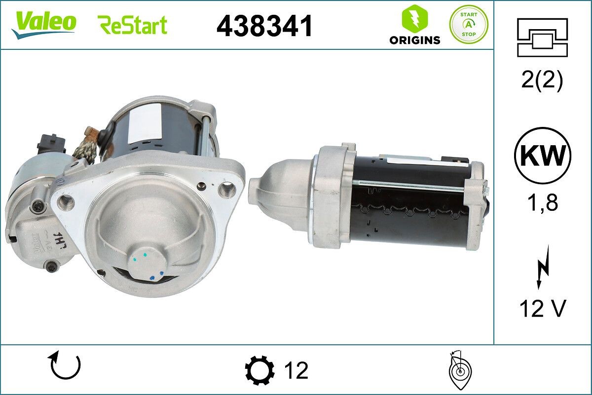VALEO Starter motor Article number: 438341 cheaply