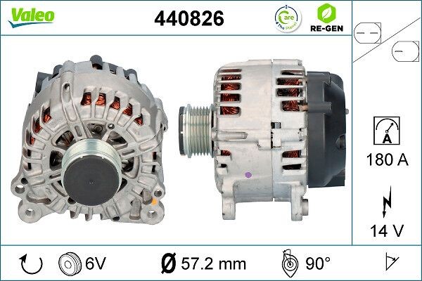 VALEO Alternator Article number: 440826 cheaply