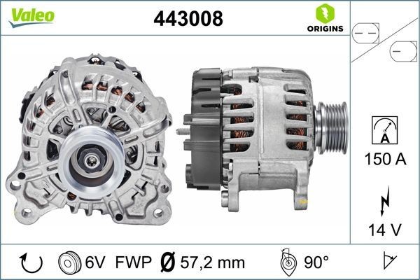 VALEO Generaator Artikli number: 443008 soodsalt