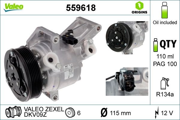 VALEO Kliimakompressor Artikli number: 559618 soodsalt