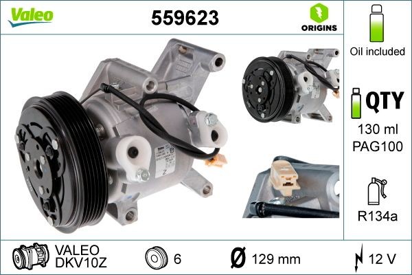 VALEO Air conditioning compressor Article number: 559623 cheaply
