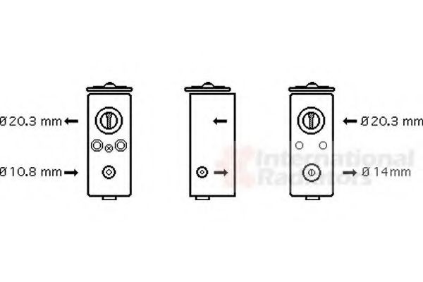 VAN WEZEL AC expansion valve Article number: 07001082 cheaply