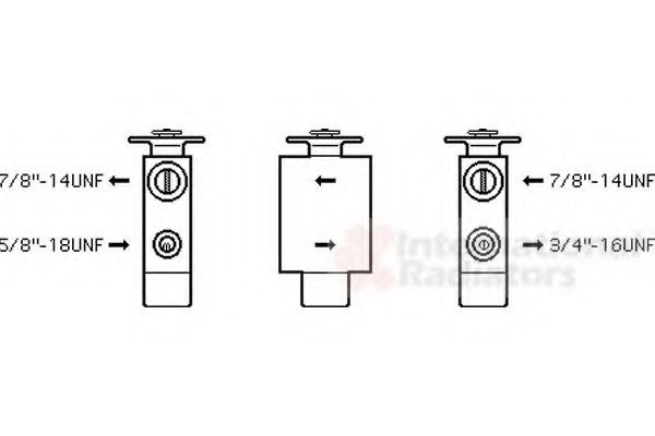 VAN WEZEL AC expansion valve Article number: 09001223 cheaply