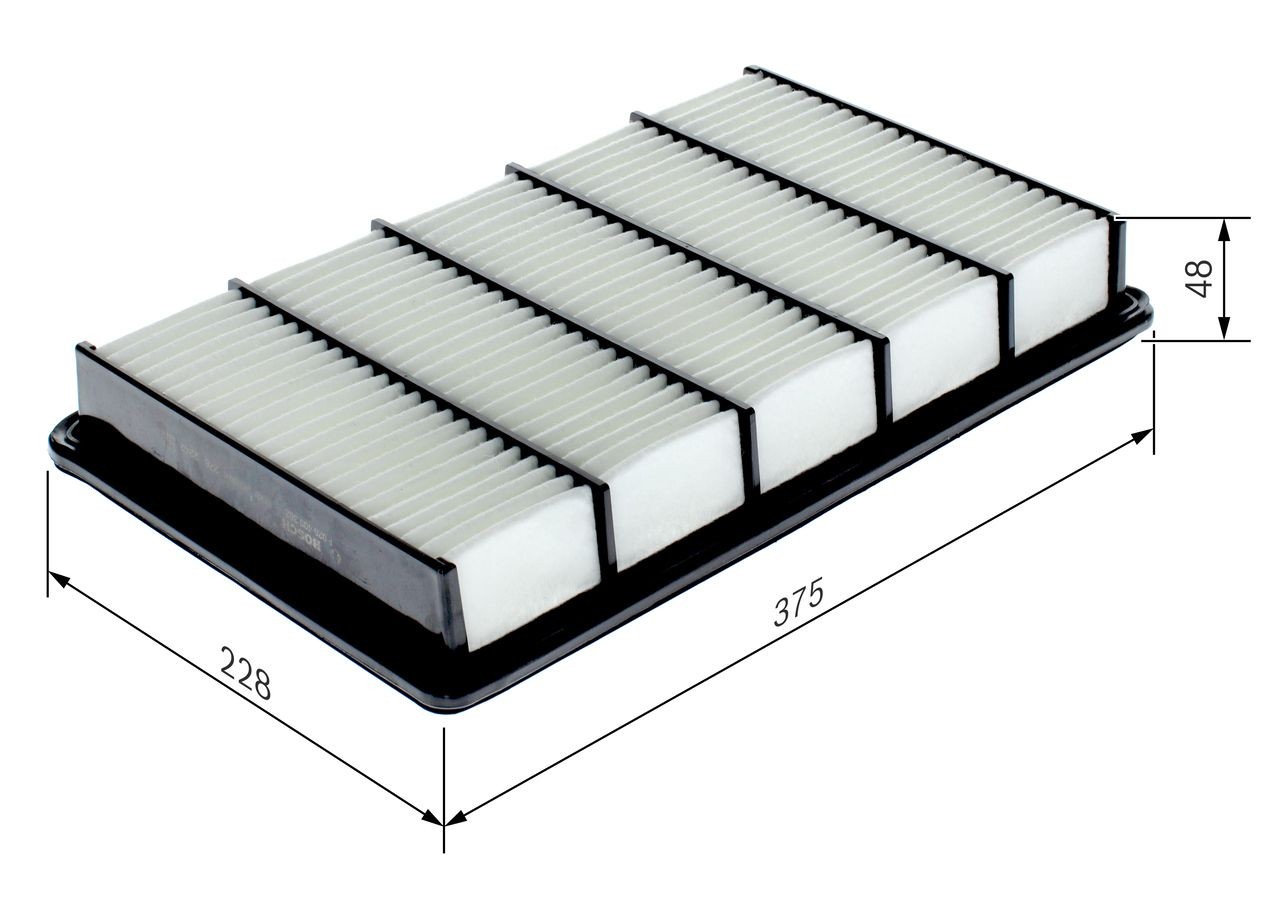 BOSCH Air filter Article number: F 026 400 362 cheaply
