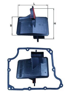 KNECHT Automatic transmission filter kit Article number: HX 166D cheaply