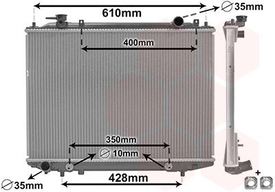 VAN WEZEL Radiaator, mootorijahutus Artikli number: 27012709 soodsalt