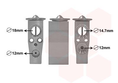 VAN WEZEL AC expansion valve Article number: 58011701 cheaply
