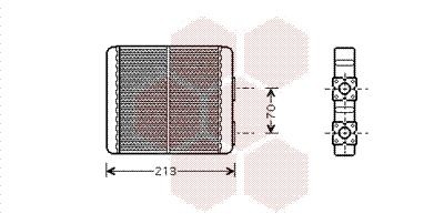 VAN WEZEL Heater matrix Article number: 13006226 cheaply