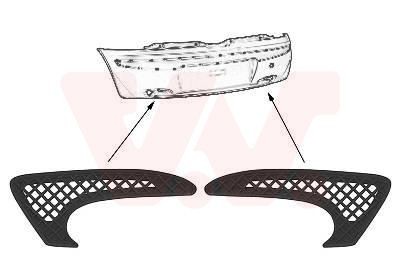 VAN WEZEL Bumper grill Article number: 1620559 cheaply