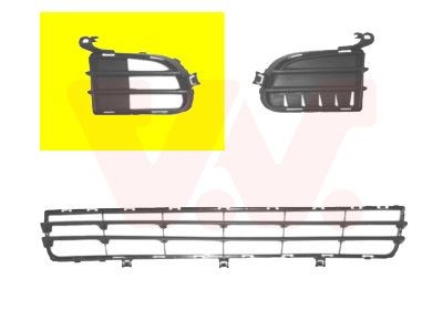 VAN WEZEL Bumper grill Article number: 1623592 cheaply