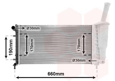 VAN WEZEL Engine radiator Article number: 17002290 cheaply