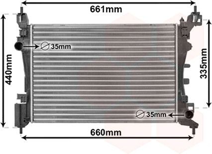 VAN WEZEL Engine radiator Article number: 17002318 cheaply