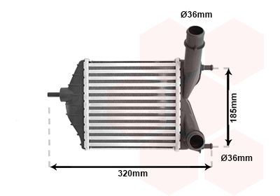 VAN WEZEL Intercooler Article number: 17004280 cheaply