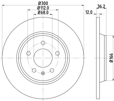 MINTEX Brake disc Article number: MDC2003C cheaply