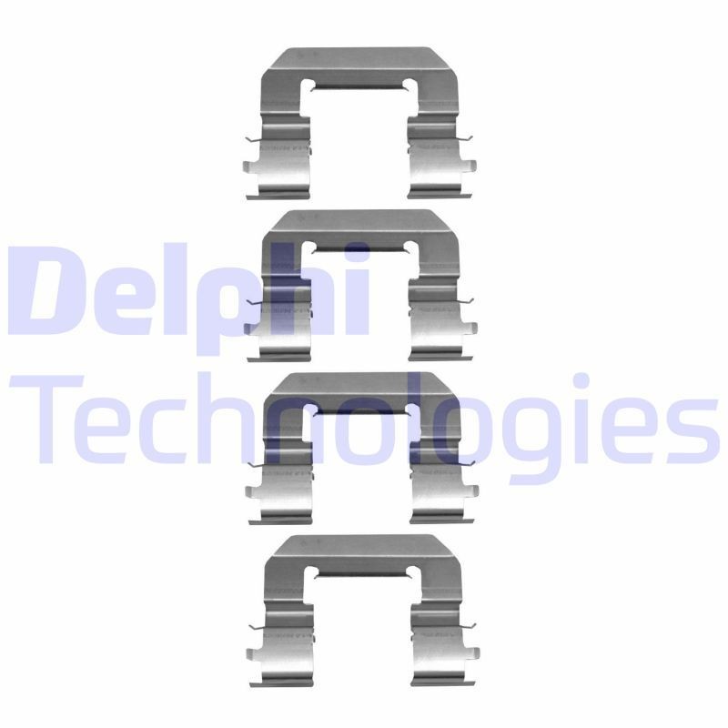 DELPHI LX0667 Monteringssæt til bremseklodser i30 1.6 GDI 140 HK Benzin