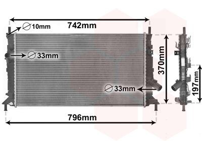 VAN WEZEL Engine radiator Article number: 18002369 cheaply