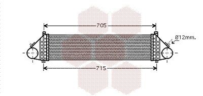 VAN WEZEL Intercooler Article number: 18004429 cheaply