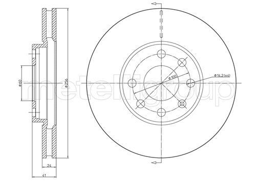 METELLI Bremseskive Varenummer: 23-0490C billige
