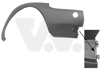 VAN WEZEL Bumper Article number: 1865566 cheaply