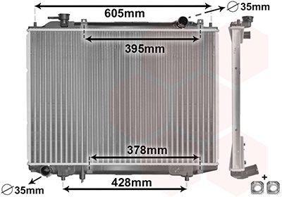 VAN WEZEL Radiaator, mootorijahutus Artikli number: 27002171 soodsalt