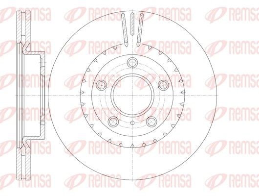 REMSA Brake disc Article number: 61722.10 cheaply