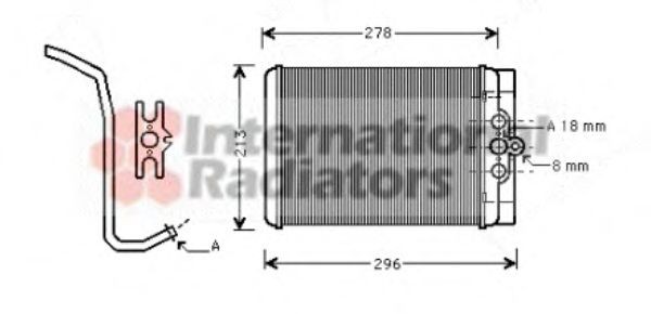 VAN WEZEL Heater matrix Article number: 30006314 cheaply