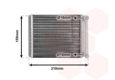 VAN WEZEL Heater matrix Article number: 30006385 cheaply