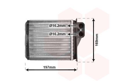VAN WEZEL Heater matrix Article number: 30006400 cheaply