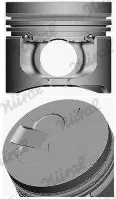 NÜRAL Piston număr articol: 87-444200-00 ieftin