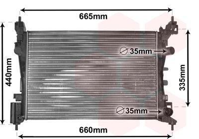 VAN WEZEL Engine radiator Article number: 37002408 cheaply