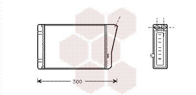 VAN WEZEL Heater matrix Article number: 37006196 cheaply