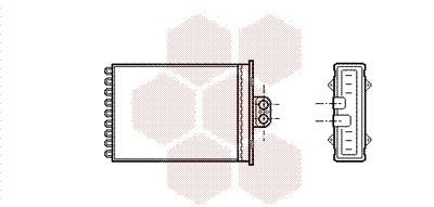 VAN WEZEL Heater matrix Article number: 37006217 cheaply