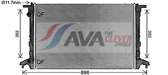 AVA COOLING SYSTEMS Engine radiator Article number: AI2409 cheaply