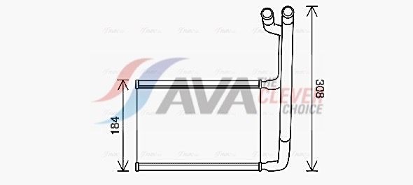 AVA COOLING SYSTEMS Soojusvaheti, salongiküte Artikli number: FD6645 soodsalt